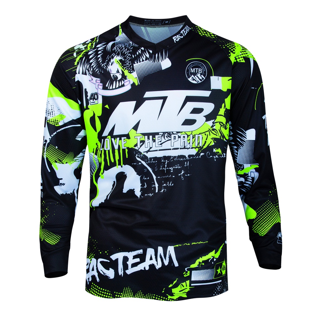 Mountain Biking Shop - เสื้อปั่นจักรยานเสือภูเขา MTB แขนยาว พิมพ์ลายทันสมัย ระบายอากาศได้ดี สำหรับกีฬากลางแจ้ง