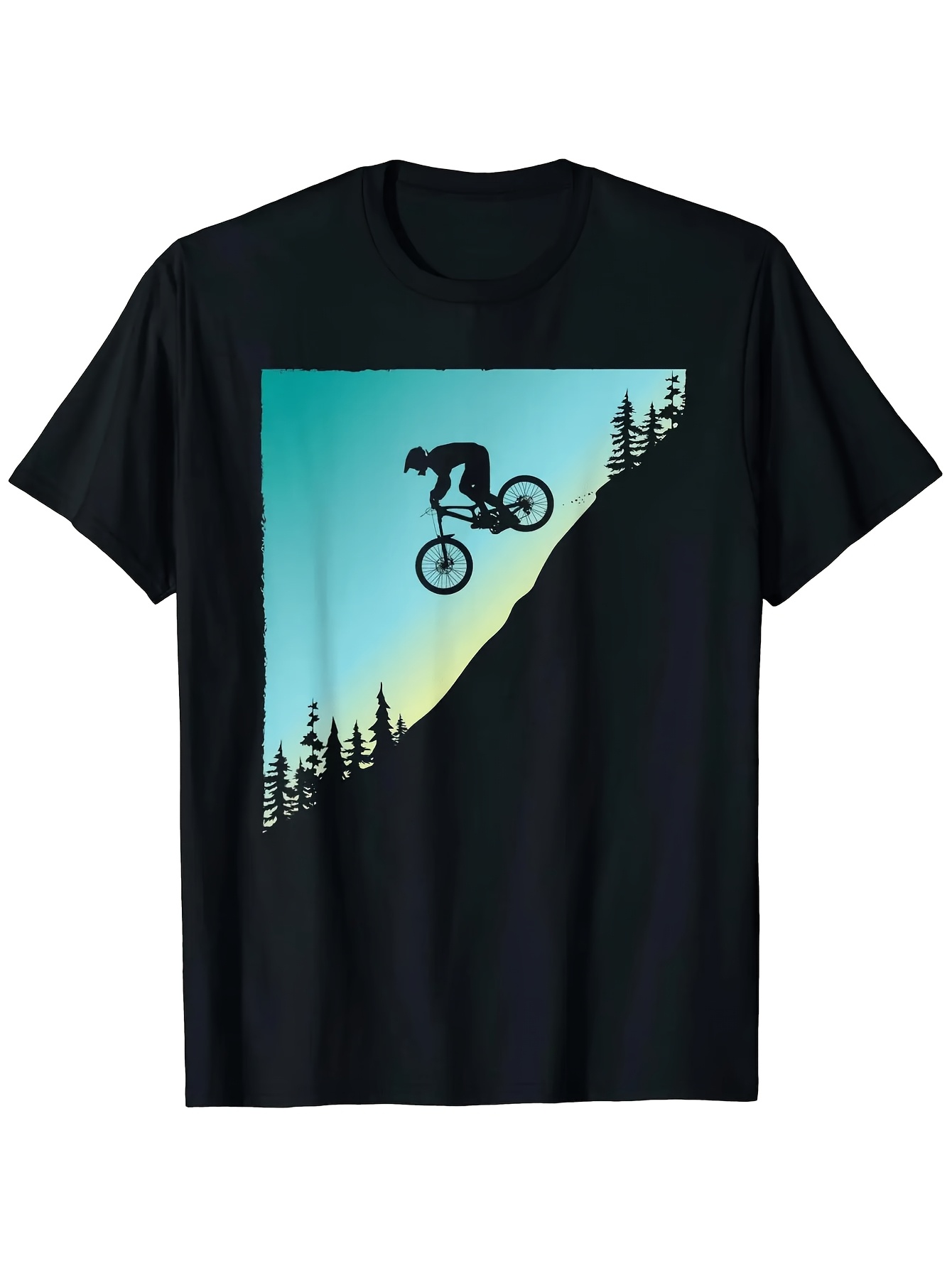 Mountain Biking Jumps - เสื้อยืดจักรยานเสือภูเขาสำหรับผู้ชายปี 2026 - ผลิตจากผ้าถัก 100% เหมาะสำหรับสวมใส่ลำลองในฤดูร้อน