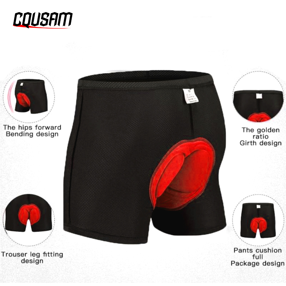 Mountain Biking Underwear - 1ชิ้นขี่จักรยานชุดชั้นในสําหรับผู้ชาย, 4Dเจลเบาะจักรยานจักรยานกางเกงขาสั้นรอบขี่จักรยานขี่Undershorts MTBภูเขาสั้น