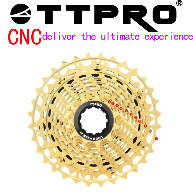 Cassette 11 Speed - เฟืองท้ายจักรยานเสือหมอบ TTPRO Ultralight CNC 11/12 สปีด