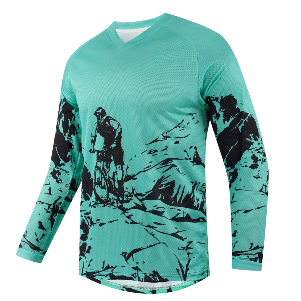เสื้อยืดแขนยาวพิมพ์ลายจักรยานเ - Mountain Biking Shop บทวิจารณ์และราคา