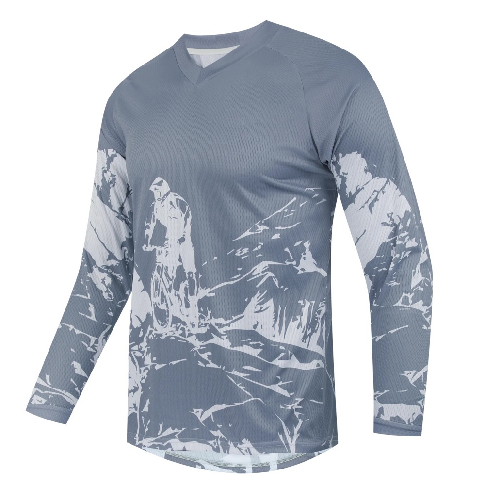 เสื้อยืดแขนยาวพิมพ์ลายจักรยานเ - Mountain Biking Shop บทวิจารณ์และราคา