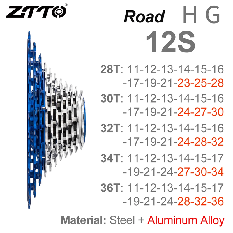 เฟืองจักรยานเสือหมอบ ZTTO Ultr - Cassette 11 Speed บทวิจารณ์และราคา