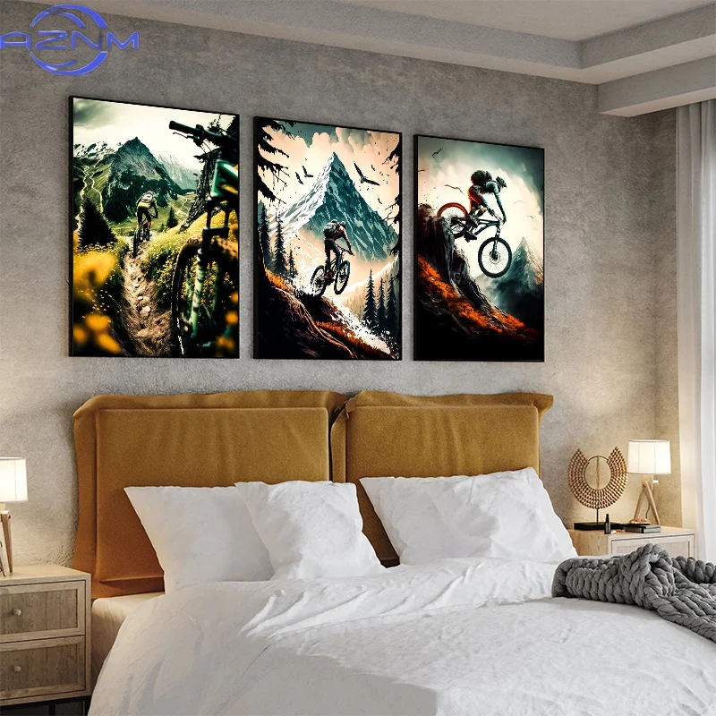AZNM โปสเตอร์จักรยานเสือภูเขาส - Picture Of Mountain Biking บทวิจารณ์และราคา