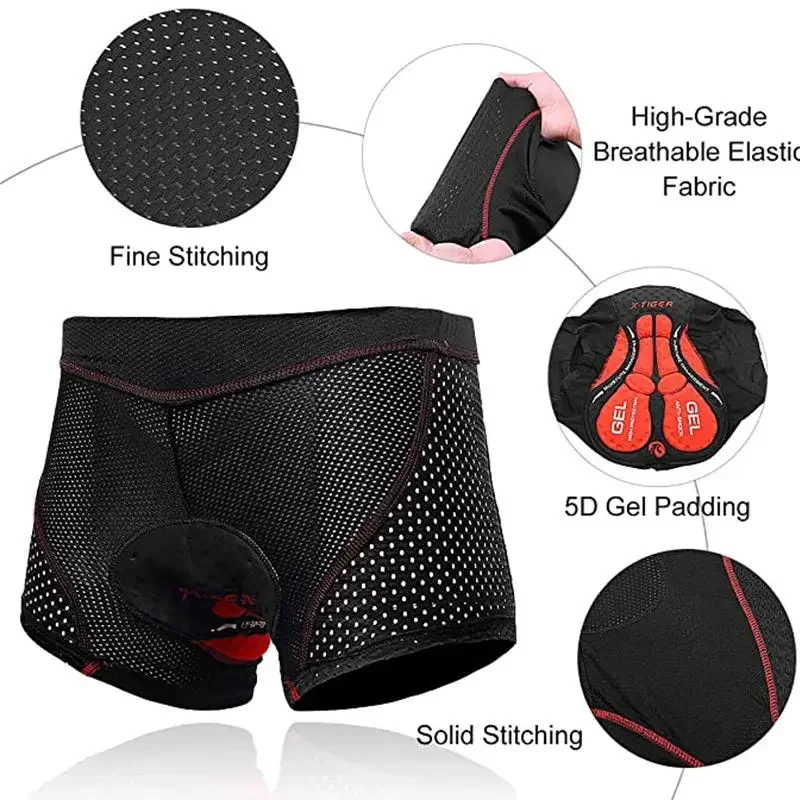 X-TIGER ผู้ชายชุดชั้นในขี่จักร - Mountain Biking Underwear บทวิจารณ์และราคา