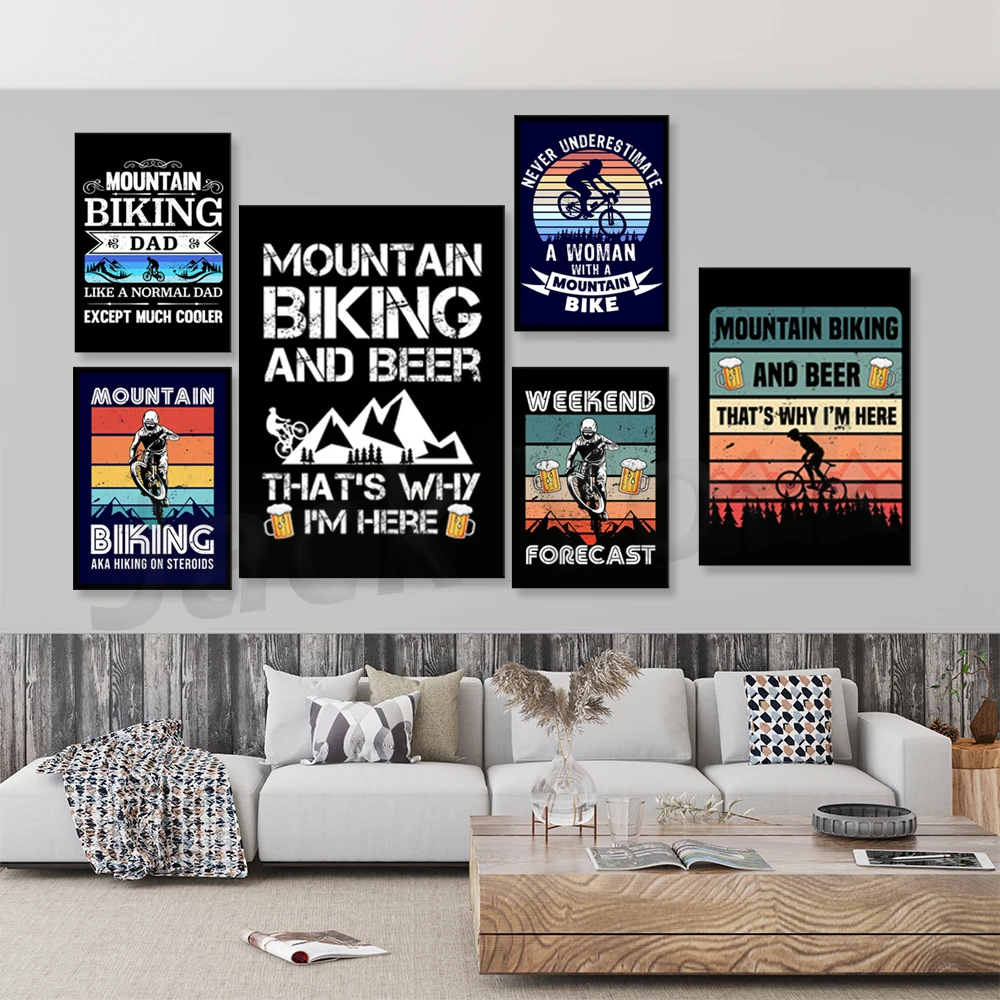 Go Mountain Bike พิมพ์ภาพวาดผ้ - Picture Of Mountain Biking บทวิจารณ์และราคา