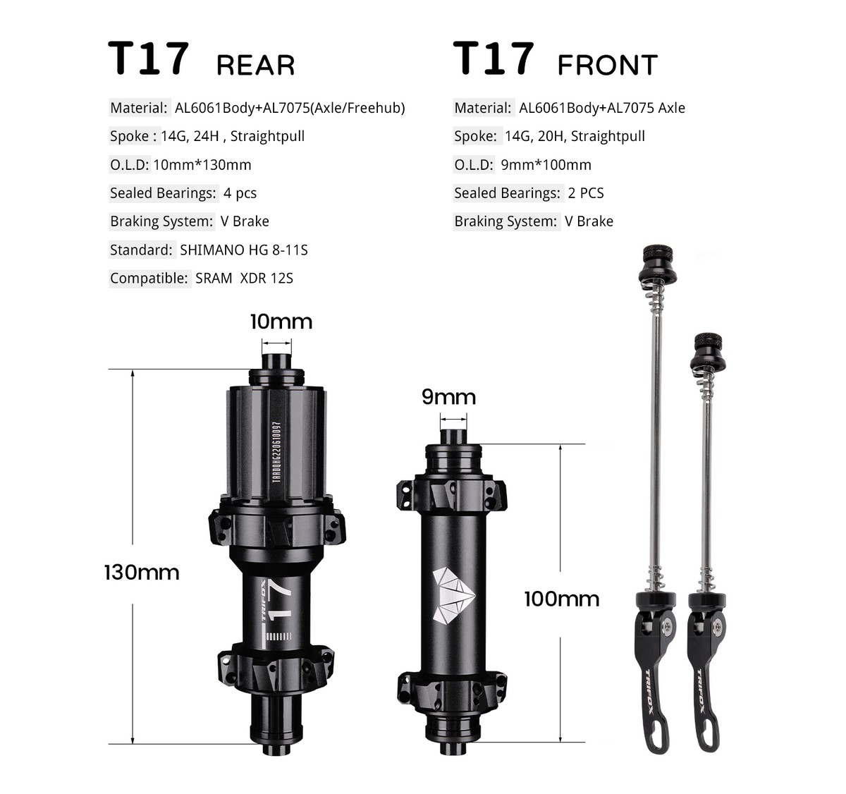 Trifox ดุมจักรยานเสือหมอบ6ล้อต - Cassette 11 Speed บทวิจารณ์และราคา