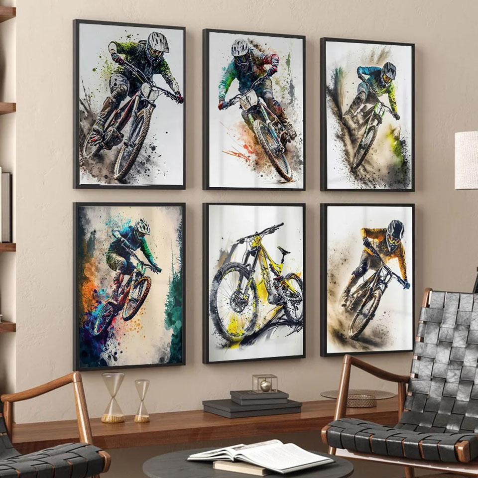 ศิลปะบนผนังจักรยานเสือภูเขาภาพ - Picture Of Mountain Biking บทวิจารณ์และราคา