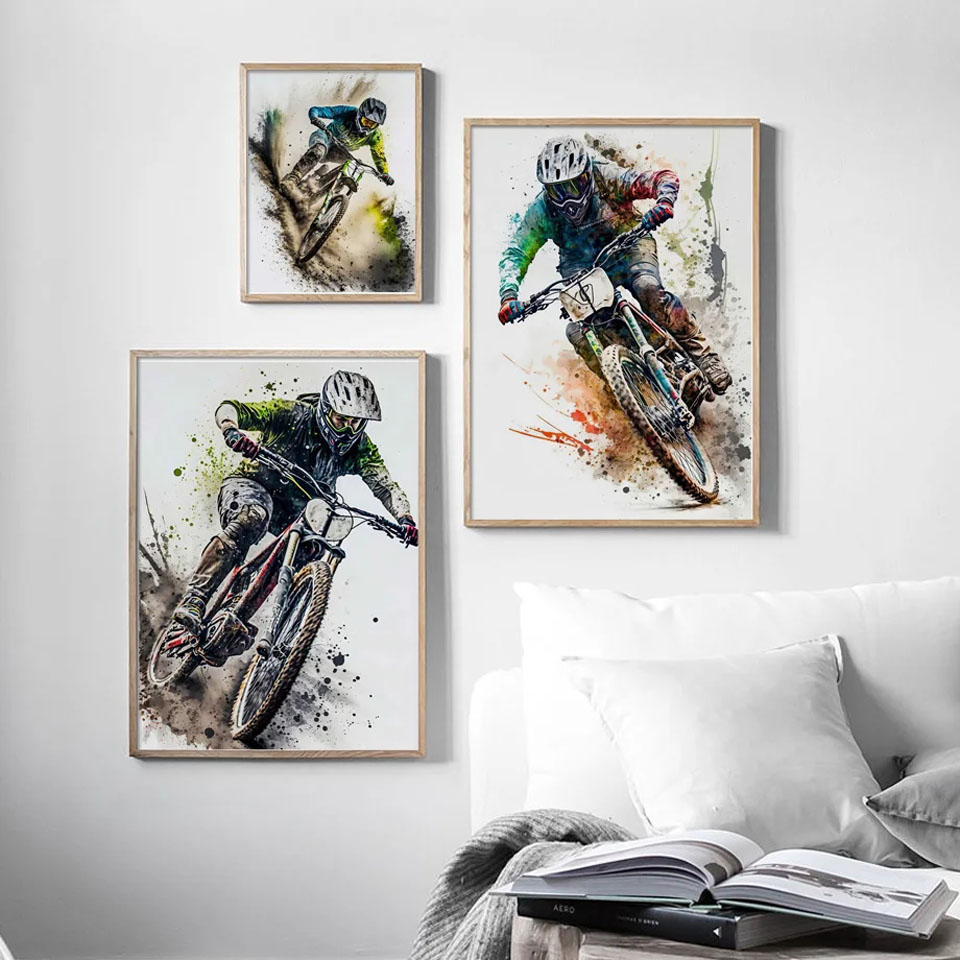 ศิลปะบนผนังจักรยานเสือภูเขาภาพ - Picture Of Mountain Biking บทวิจารณ์และราคา